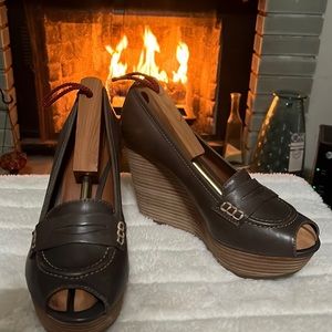 Lucky Brand Blue Jean America wedges